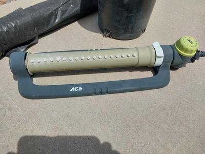 SPRINKLER-WEED GUARD AND STAKES
