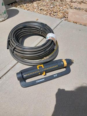 1/2" POLY TUBING AND SPRINKLER