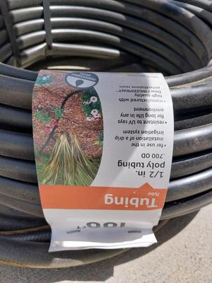 1/2" POLY TUBING AND SPRINKLER