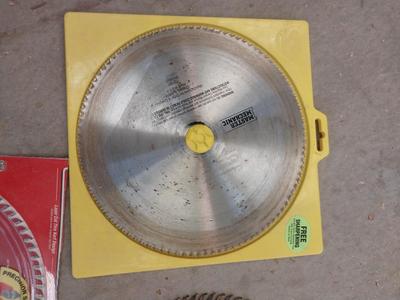 THREE SAW BLADES