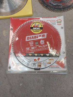 THREE SAW BLADES