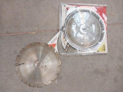 TWO SAW BLADES
