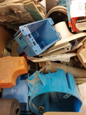 BIG BOX OF ELECTRICAL SUPPLIES