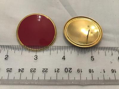 Large Pink and Gold Earrings