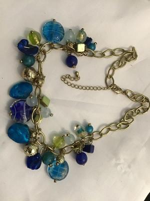 Glass Multi Beaded Fashion Necklace