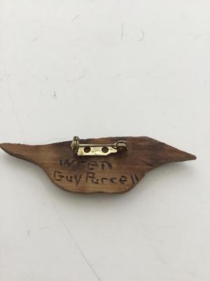 Marked vintage bird pin