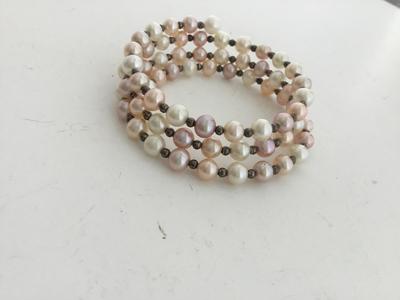 Wire wrap around beaded fashion bracelet
