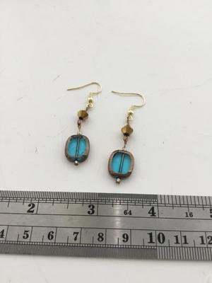 Beautiful unmarked dangle fashion earrings