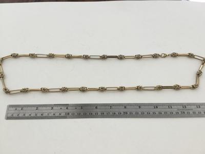Gold tone fashion necklace