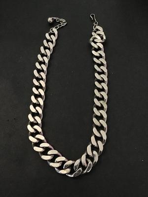 Vintage Napier chunky silver tone chain choker