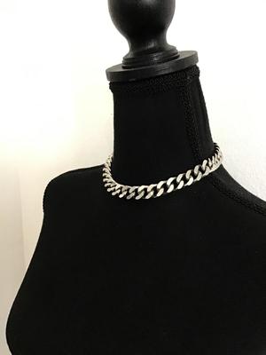 Vintage Napier chunky silver tone chain choker