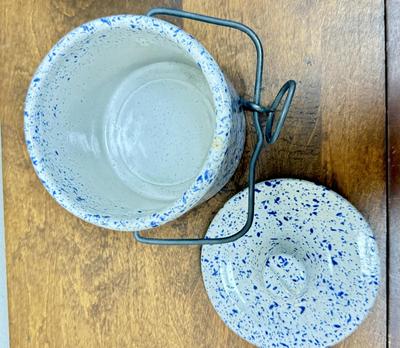 Lot of 2 vintage ceramic crocks