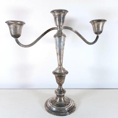 LOT 30: Pair of Gorham Weighted Sterling Silver Candelabras