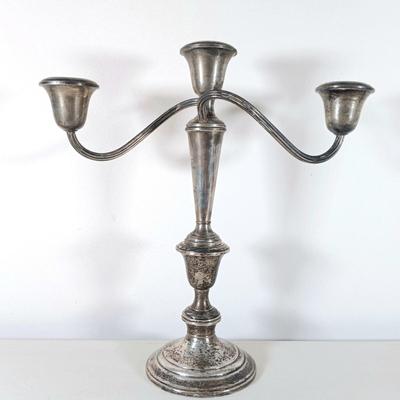 LOT 30: Pair of Gorham Weighted Sterling Silver Candelabras