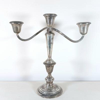 LOT 30: Pair of Gorham Weighted Sterling Silver Candelabras