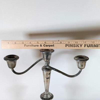 LOT 30: Pair of Gorham Weighted Sterling Silver Candelabras