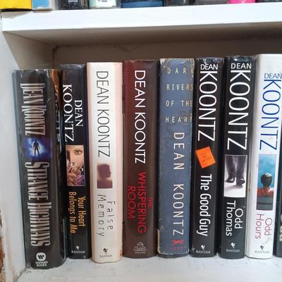 LOT 33: Large Book Lot- Stephen King, Dean Koontz, Dick Francis & More