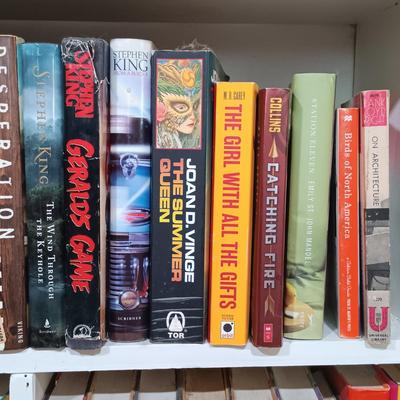 LOT 33: Large Book Lot- Stephen King, Dean Koontz, Dick Francis & More