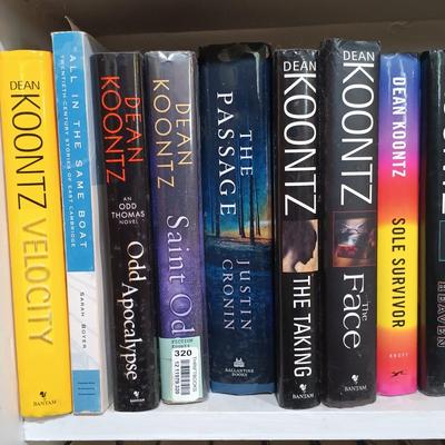 LOT 33: Large Book Lot- Stephen King, Dean Koontz, Dick Francis & More