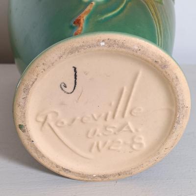 LOT 36: Roseville Pottery Green Snowberry Vase