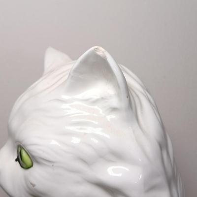 LOT 37: Set of (3) Vintage Ceramic Cat Statues