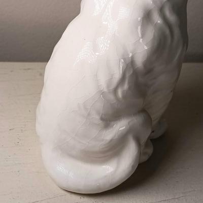 LOT 37: Set of (3) Vintage Ceramic Cat Statues