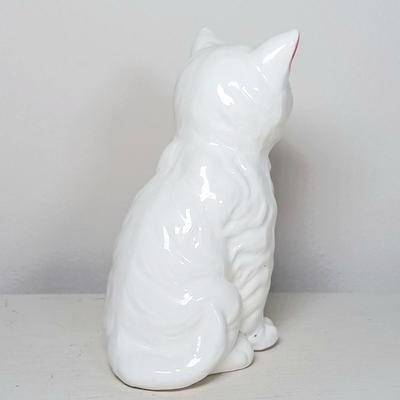 LOT 37: Set of (3) Vintage Ceramic Cat Statues