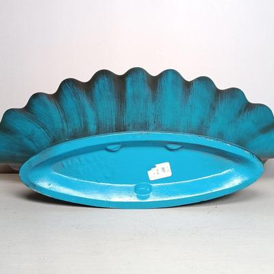 LOT 39: Haeger Pottery Scalloped Vase with Two Small Van Briggle Pottery Vases