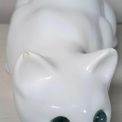 LOT 43: Set of (3) Elpa Alcobaca Ceramic Cats with One Other