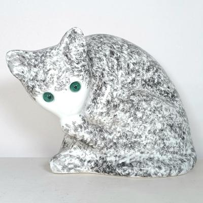 LOT 43: Set of (3) Elpa Alcobaca Ceramic Cats with One Other