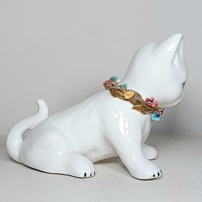 LOT 46: Set of (3) Italian Made Pottery Cats