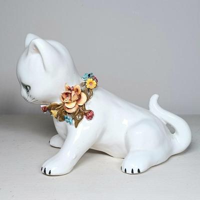 LOT 46: Set of (3) Italian Made Pottery Cats