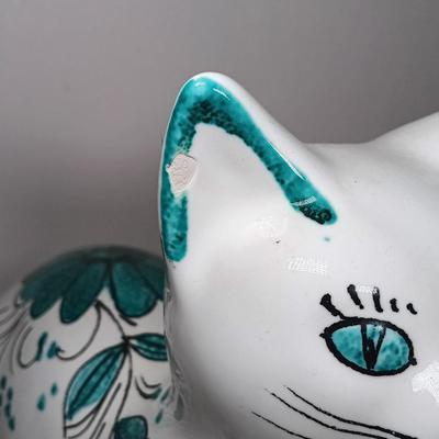 LOT 46: Set of (3) Italian Made Pottery Cats