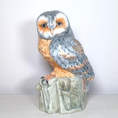 LOT 48: Ceramic and Wood Owls, Lotus Heart Vase & Soapstone Candle Holder