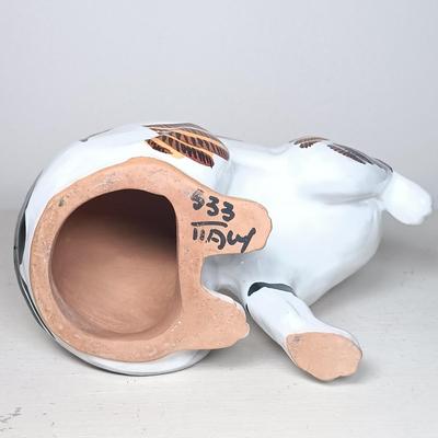 LOT 137: Buckeberg Signed Animal Plaque, Italian Pottery Cat & More