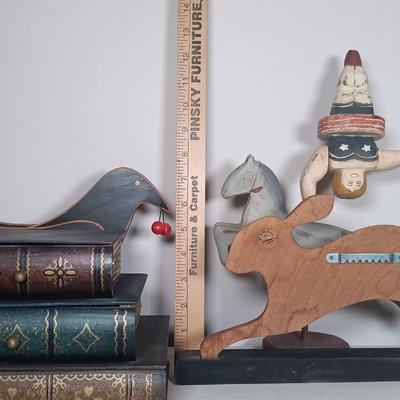 LOT 149: Collection of Country Primitive Wooden Art