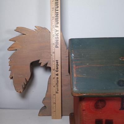 LOT 149: Collection of Country Primitive Wooden Art