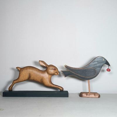 LOT 149: Collection of Country Primitive Wooden Art