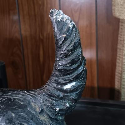 LOT 153: Signed Chalkware Irish Setter Sculpture E.A.O. 1980