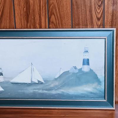 LOT 156: Wild Apple Graphics Print 'Sailing Ships II' by David Carter Brown