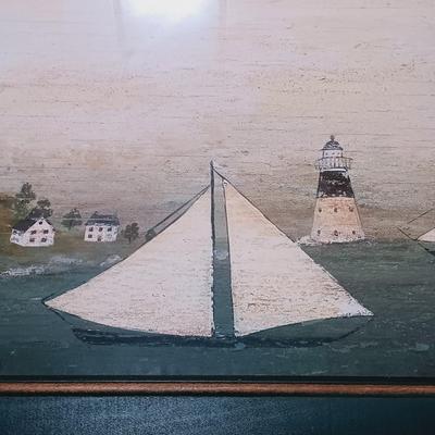 LOT 156: Wild Apple Graphics Print 'Sailing Ships II' by David Carter Brown