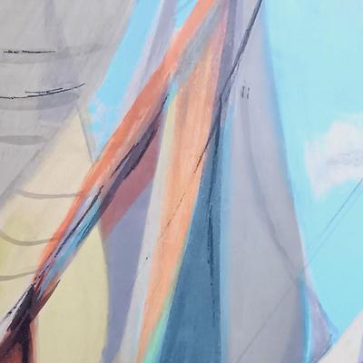 LOT 157: Signed and Numbered Print of Ships on the Water