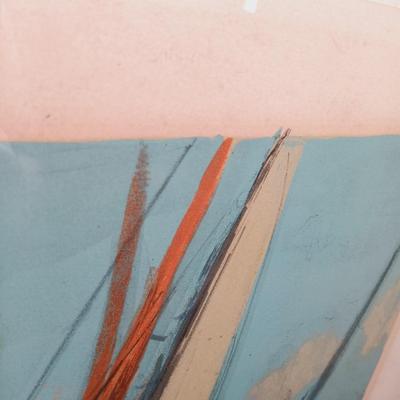 LOT 157: Signed and Numbered Print of Ships on the Water