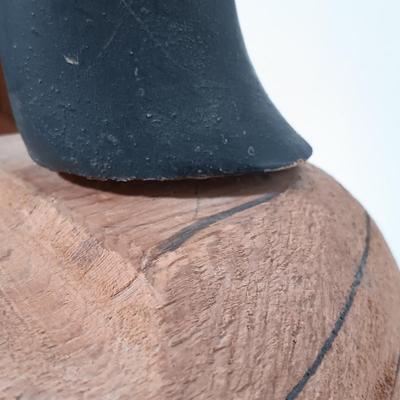 LOT 160: Vintage 1968 Signed (J.C. Schmid) Handmade Wooden Duck