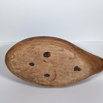 LOT 160: Vintage 1968 Signed (J.C. Schmid) Handmade Wooden Duck