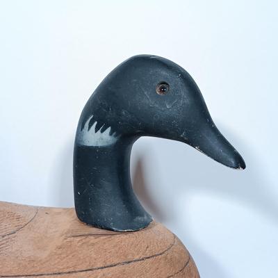 LOT 160: Vintage 1968 Signed (J.C. Schmid) Handmade Wooden Duck