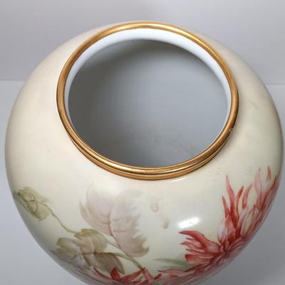 LOT 161: B & Co. France Painted Floral Vase Signed L.M. Berg