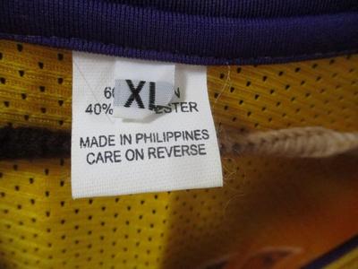 XL Los Angeles Lakers #24 Bryant Jersey (G)