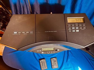 BOSE ACOUSTIC WAVE MUSIC SYSTEM MODEL CD–3000 WITH MULTI DISC CHANGER AND PEDESTAL MODEL PD-2