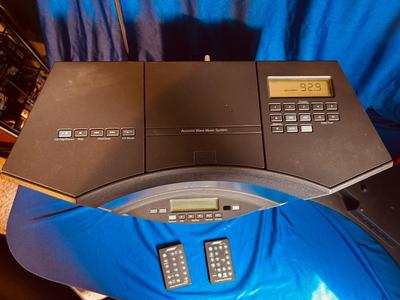 BOSE ACOUSTIC WAVE MUSIC SYSTEM MODEL CD–3000 WITH MULTI DISC CHANGER AND PEDESTAL MODEL PD-2